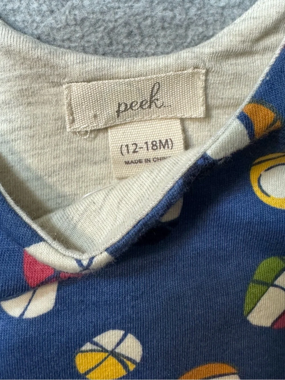 Ralph Lauren Navy & Yellow Striped Baby Polo Onesie